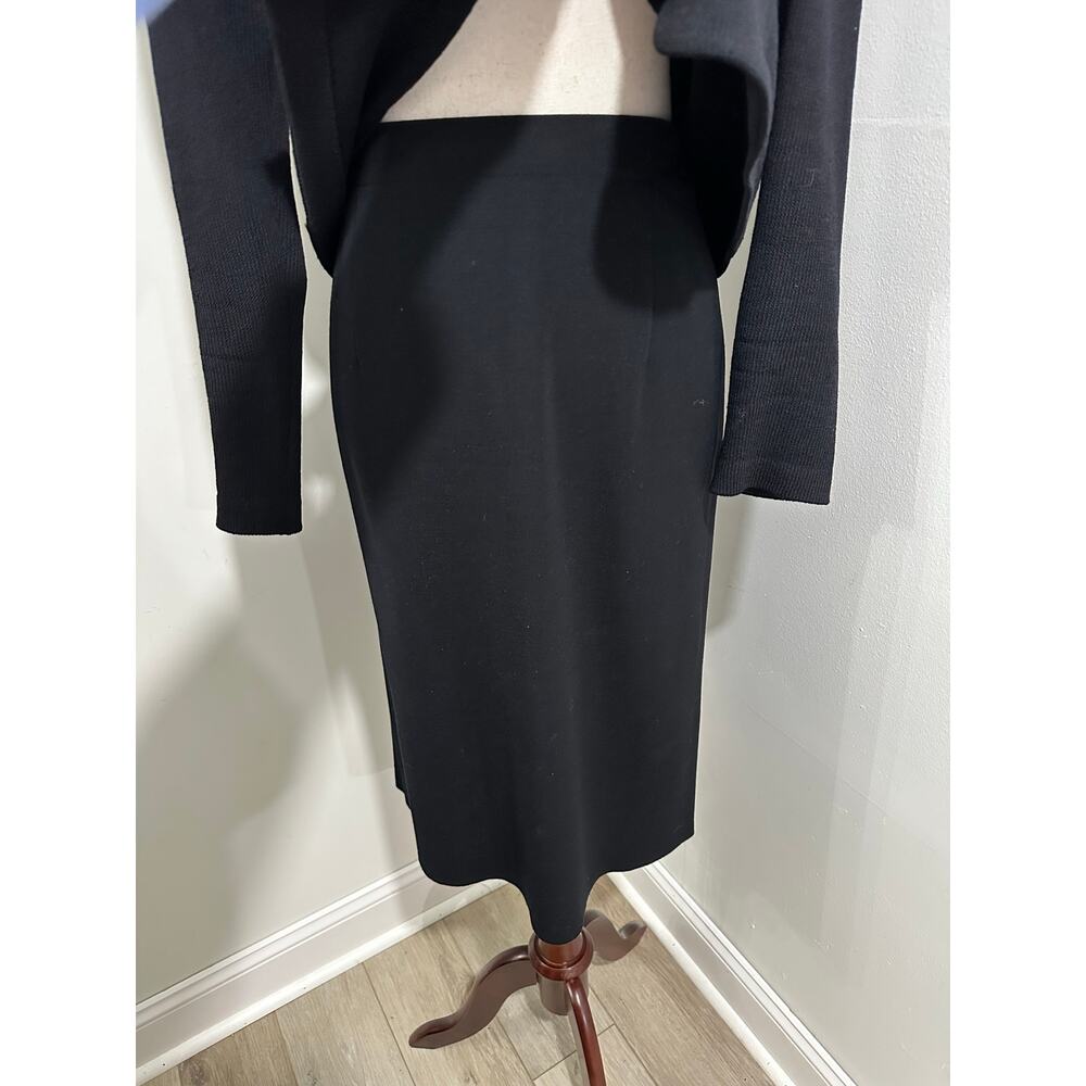 St. John’s Basic Black Blazer Suit Jacket Silver … - image 5